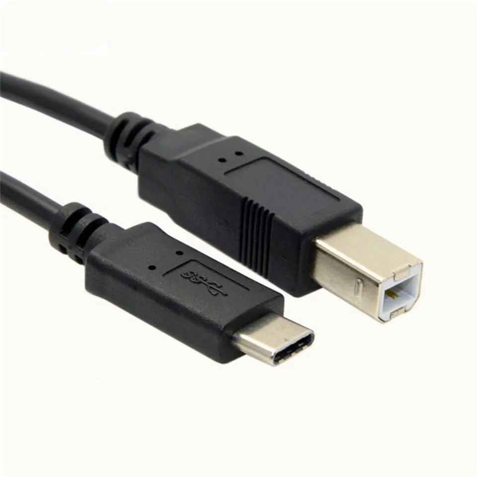 Cable USB C 3.1 Macho a Tipo B Macho 1 M Negro