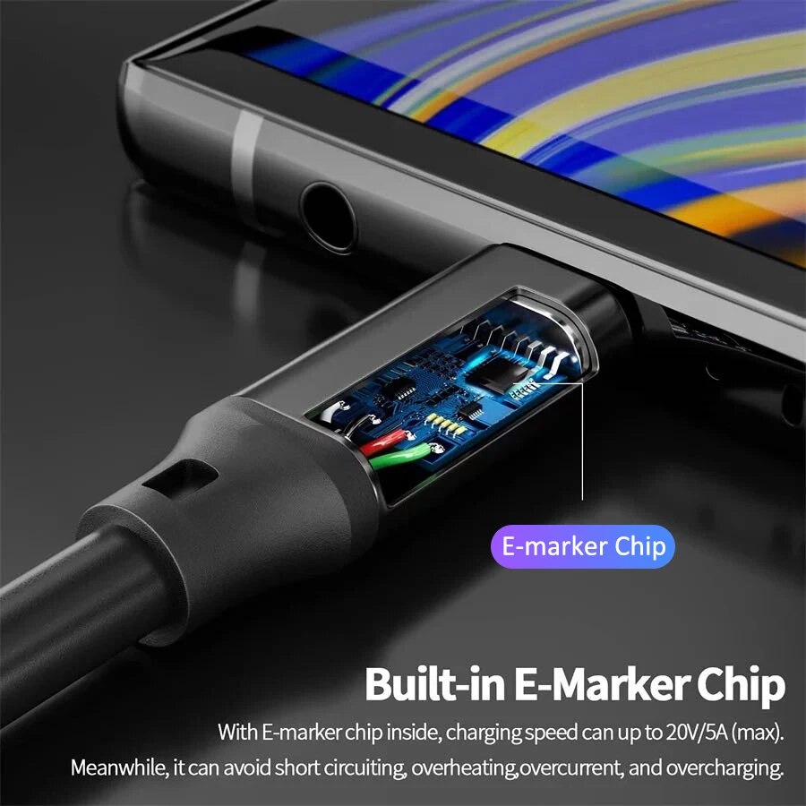 Cable USB C 3.2 Macho a USB-C 3.2 Macho 1 M Negro