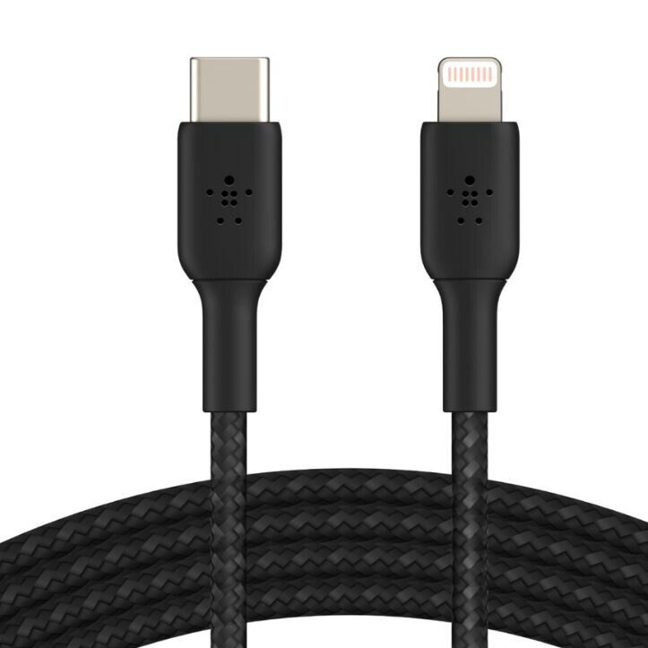 Cable USB C a Lightning 20W 1 M Negro