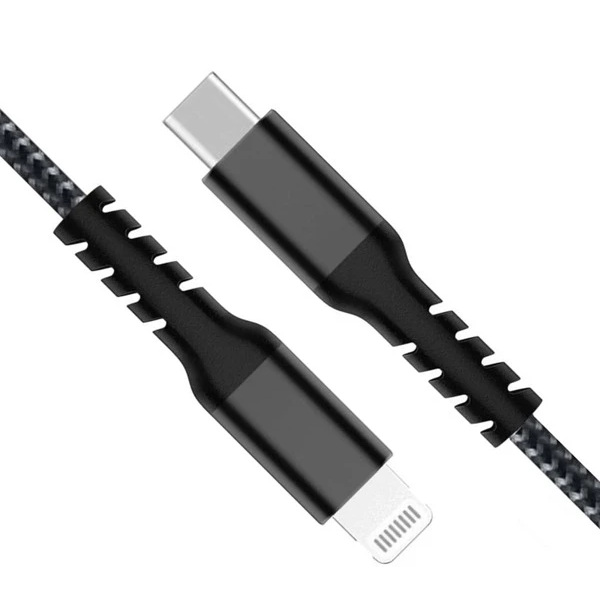 Cable USB C a Lightning 20W 1 M Negro