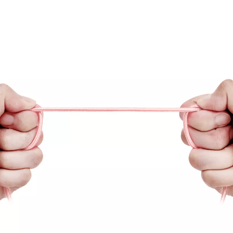 Cable USB C carga rápida y sincronización Nylon trenzado 3 M Rosa 2A