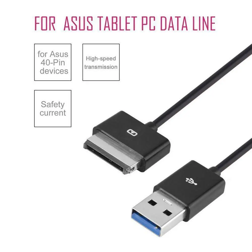 Cable USB carga y datos para ASUS Eee Pad 1 M Negro