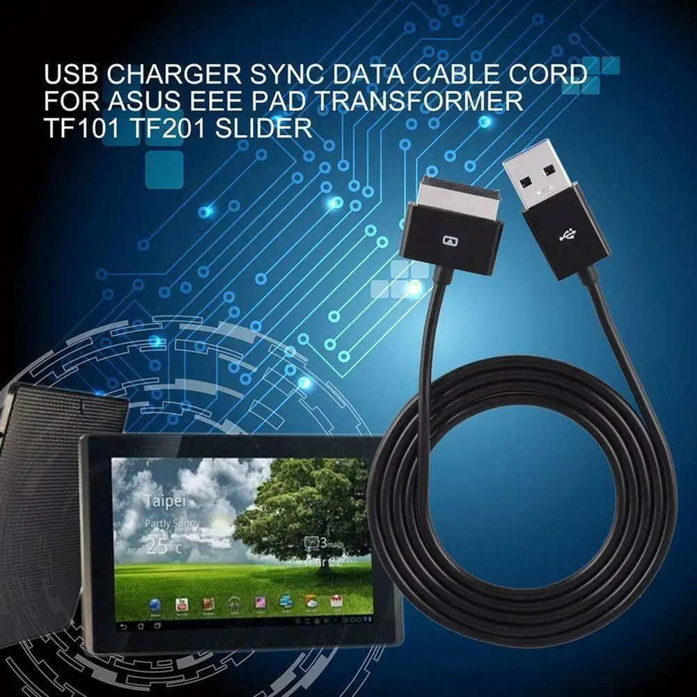 Cable USB carga y datos para ASUS Eee Pad 1 M Negro