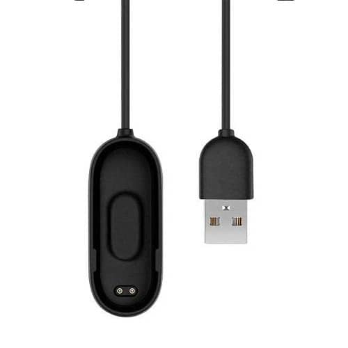 Cable USB carga y sincronizacion Xiaomi mi Band 4 1 M Negro