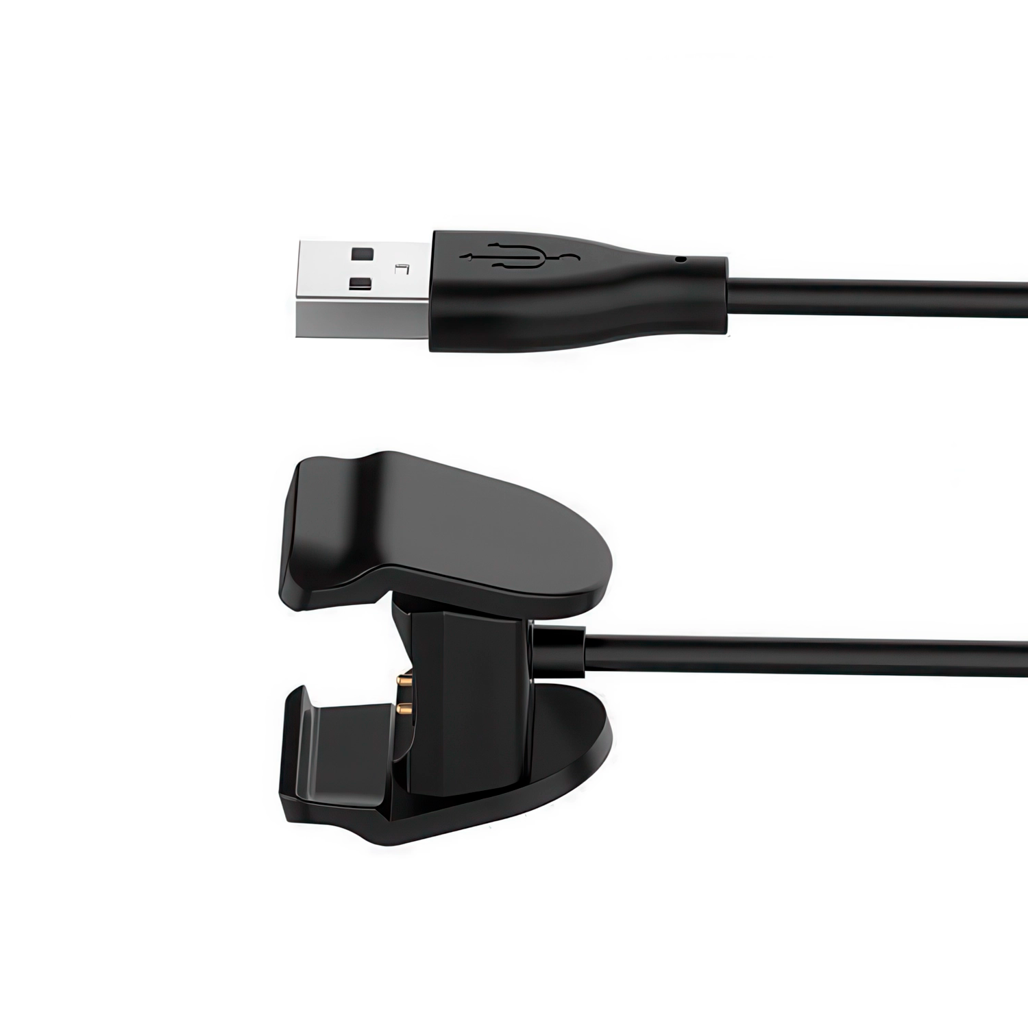 Cable USB carga y sincronizacion Xiaomi mi Band 5 con clip 0.30 M Negro