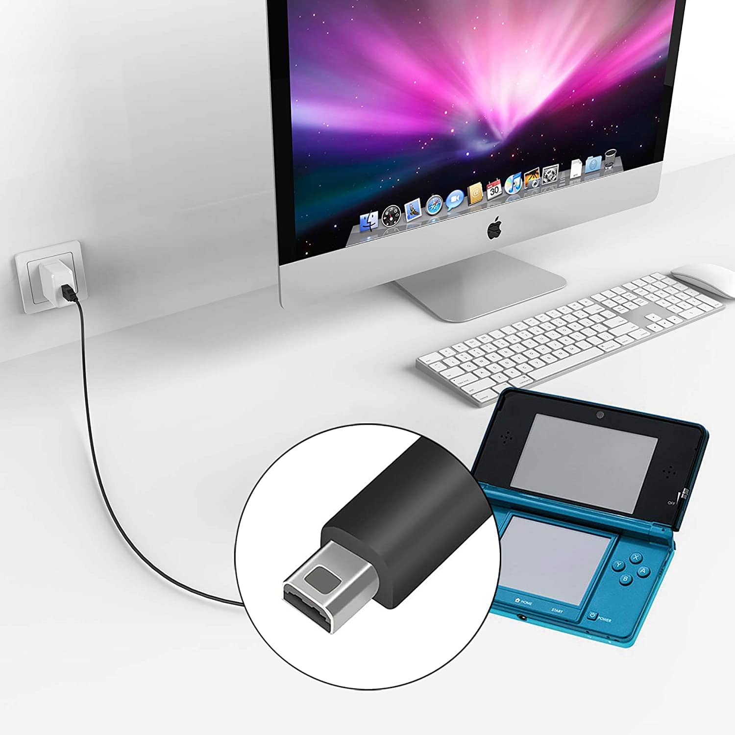 Cable USB compatible con Nintendo Dsi - 3DS - DSiXL