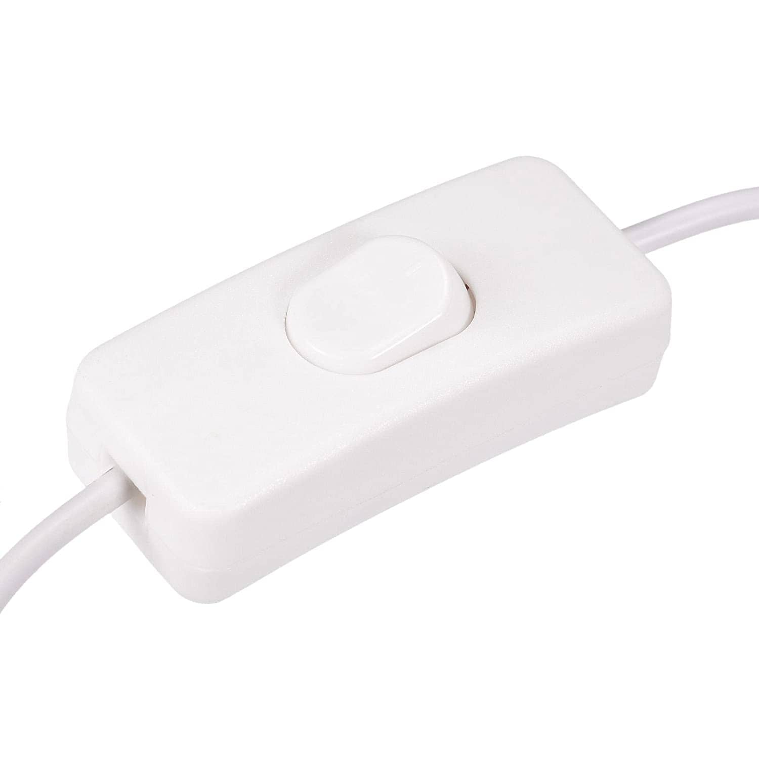 Cable USB con interruptor macho-hembra 0.30 M Blanco