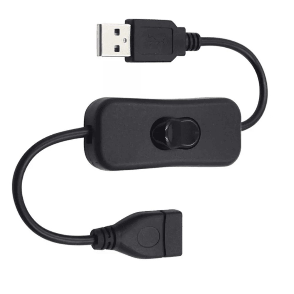 Cable de interruptor USB DIY de 6.5 pies, cable USB programable  antiinterferencias negro para dispositivo de interruptor