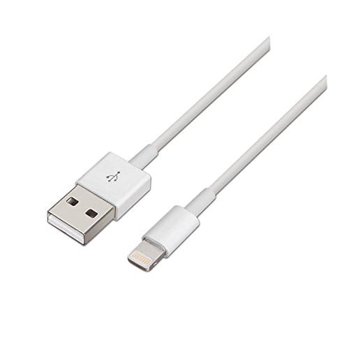 Cable USB lightning compatible con apple iphone 1 M Blanco