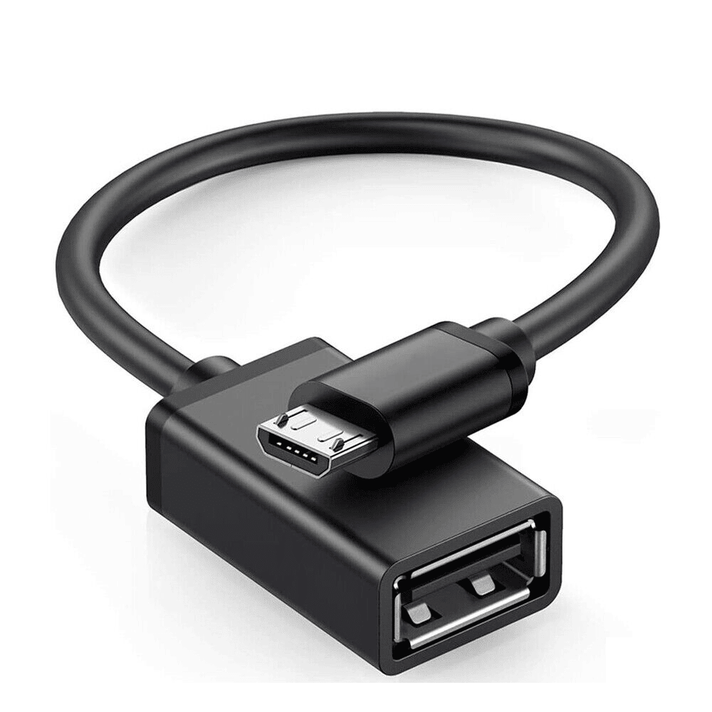Cable USB otg 2.0 micro B macho 0.20 M Negro