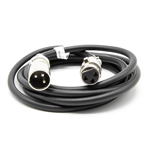 Cable xlr canon balanceado 3 pin hembra a macho 2 M Negro