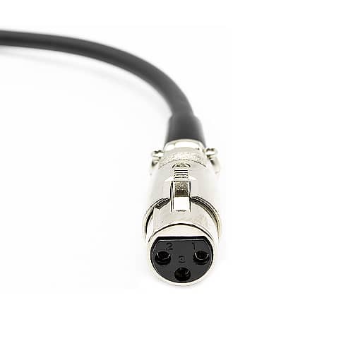 Cable xlr canon balanceado 3 pin hembra a macho 2 M Negro