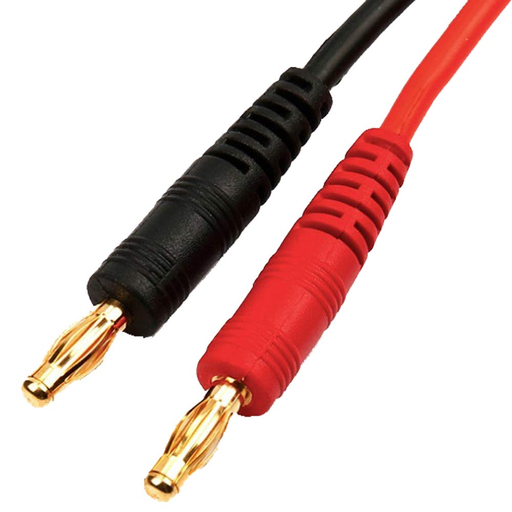 Cable XT60 macho a HXT Banana 4.0mm macho  rojo-negro