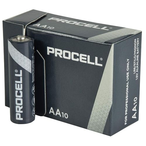 Caja 10 Pilas Duracell LR6 AA Industrial Procell