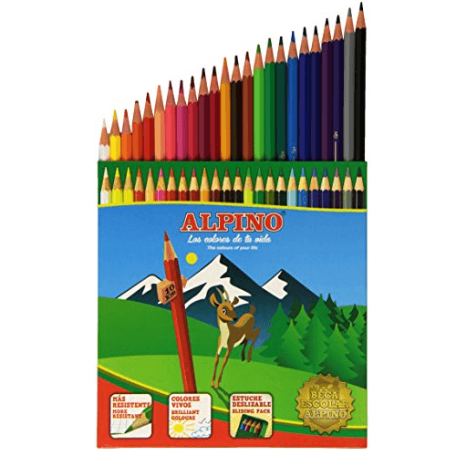 Caja 24 Lapices de Colores Alpino  Multicolor