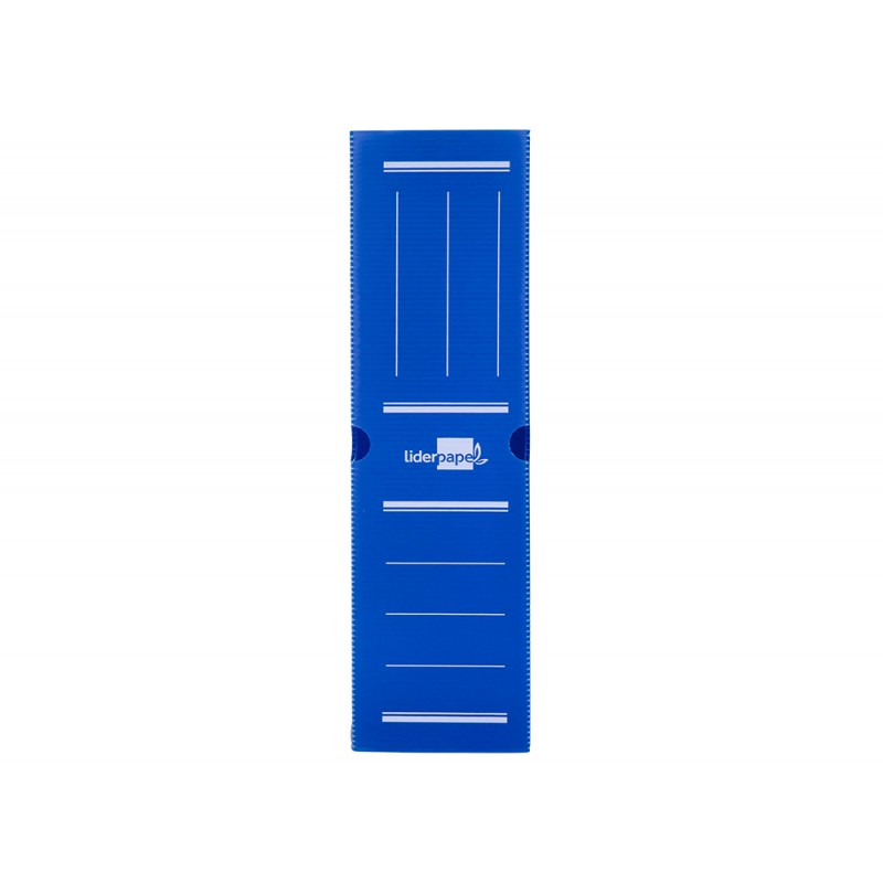 Caja archivo definitivo plastico Liderpapel 36x26x10 cm  Azul