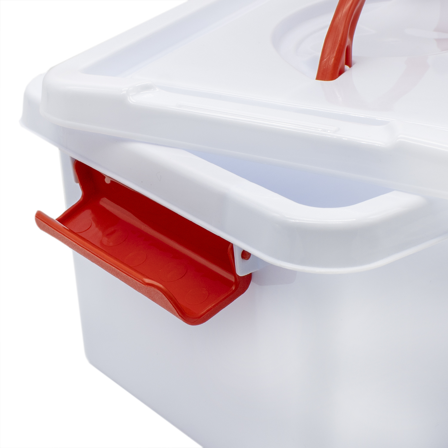 Caja botiquin Primeros Auxilios con Tapa y asa 4 Litros Blanco