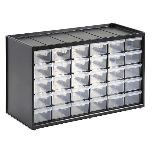 Caja de almacenamiento para piezas con 30 cajones