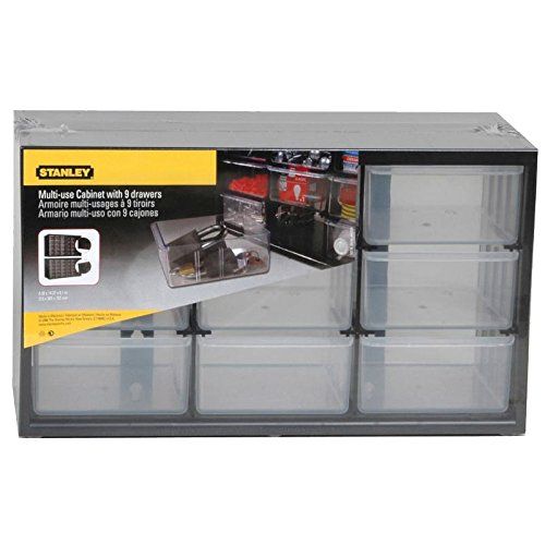 Caja de almacenamiento para piezas con 9 cajones