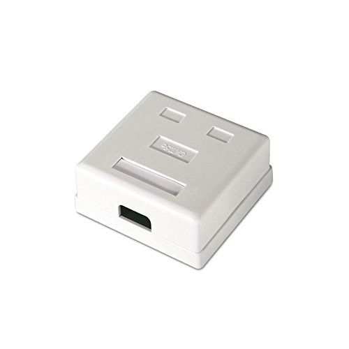 Caja de superficie de 2 RJ45 Cat 6 UTP  Blanco