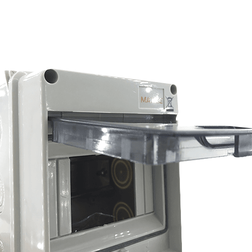 Caja distribucion electrica Superficie IP65 de 5 modulos  Blanco