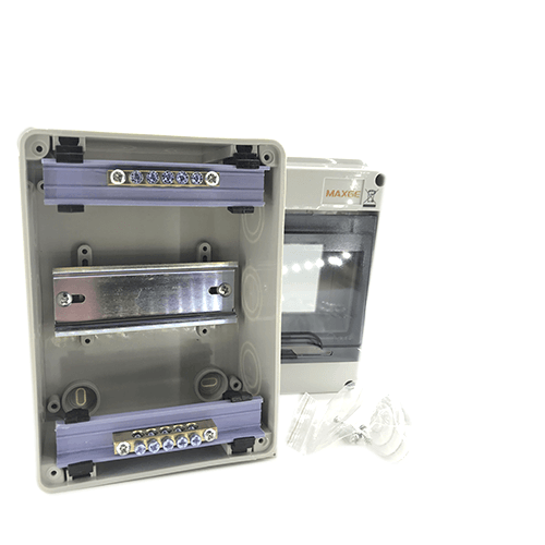 Caja distribucion electrica Superficie IP65 de 5 modulos  Blanco