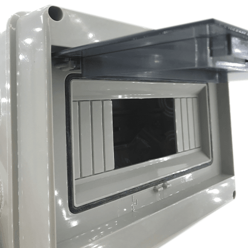 Caja distribucion electrica Superficie IP65 de 8 modulos  Blanco