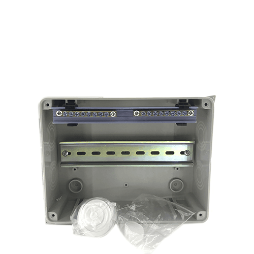 Caja distribucion electrica Superficie IP65 de 8 modulos  Blanco