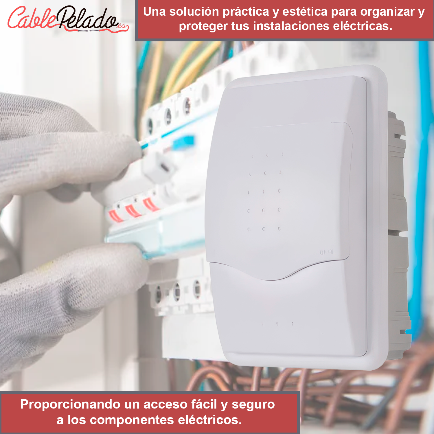 Caja empotrar 1-4 elementos puerta opaca  Blanco