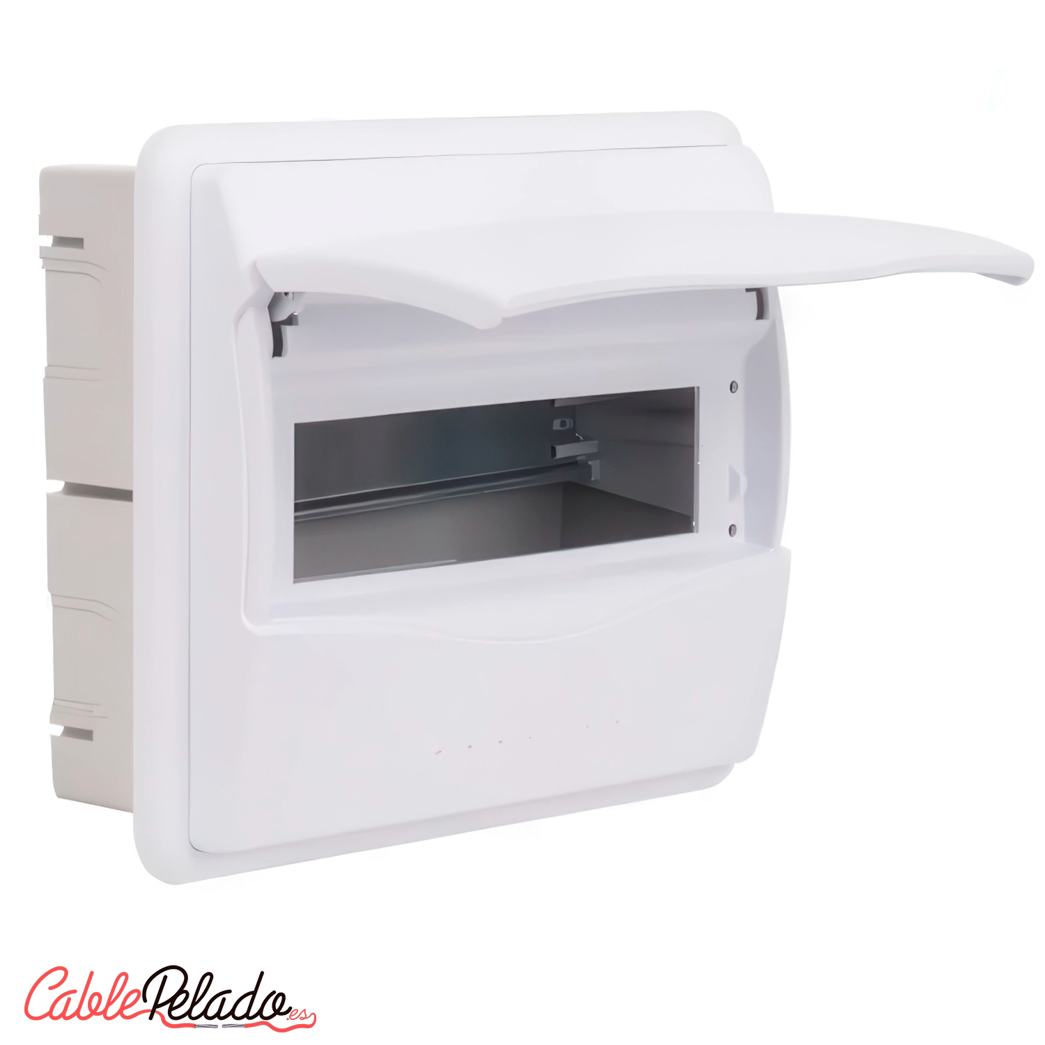 Caja empotrar 10 elementos puerta opaca  Blanco