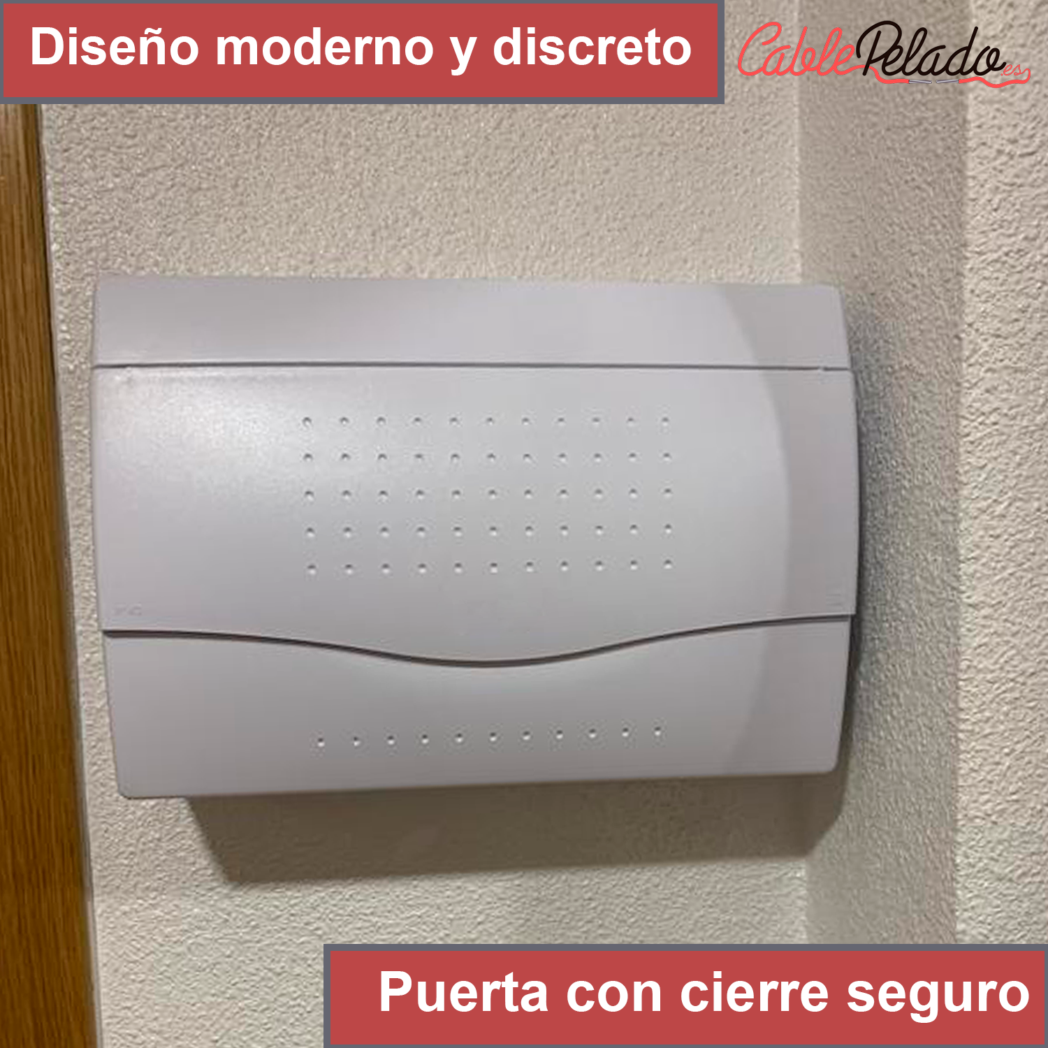 Caja empotrar 10 elementos puerta opaca  Blanco