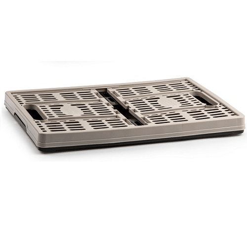 Caja plegable con asas plastico 32 Litros Beige