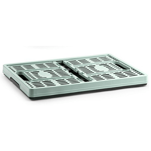 Caja plegable con asas plastico 32 Litros Verde claro