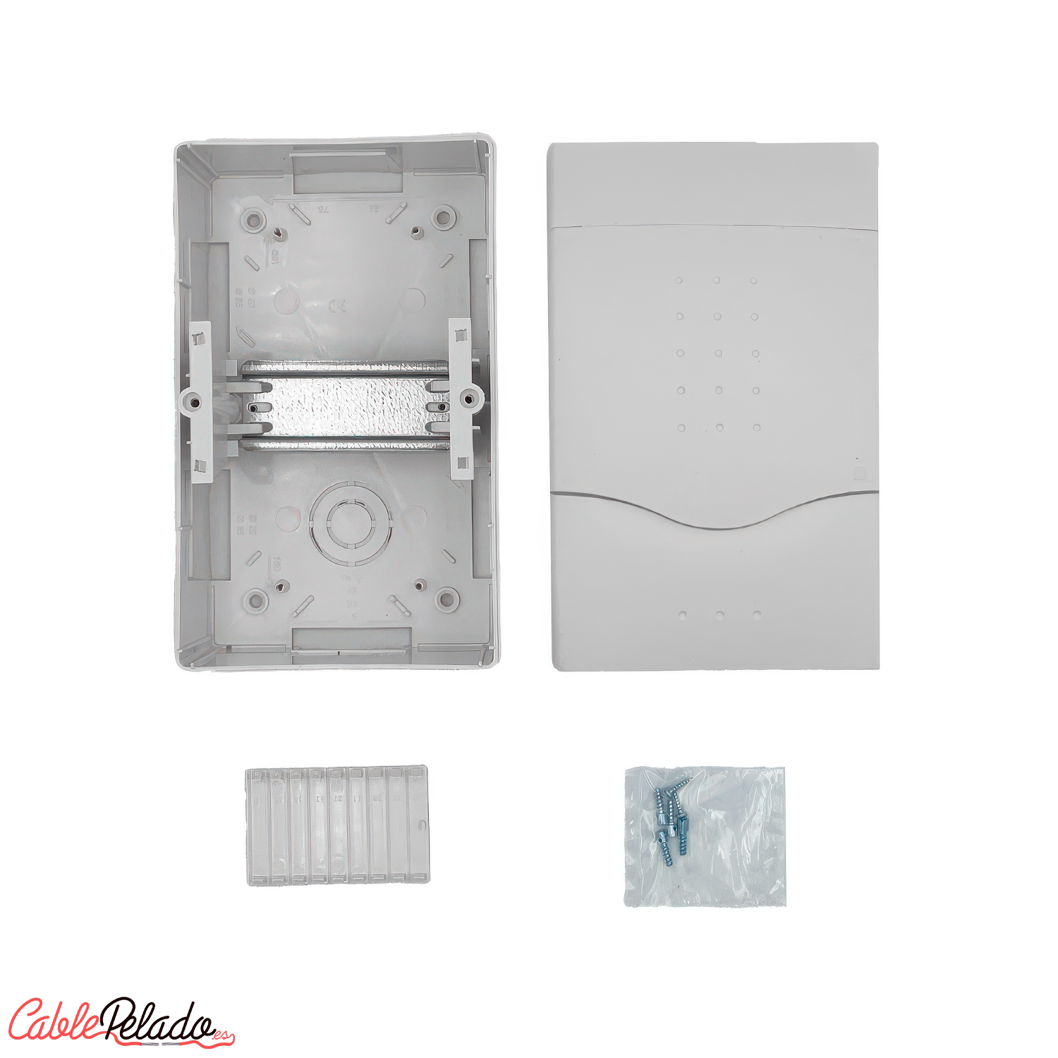 Caja superficie 1-4 elementos puerta opaca  Blanco
