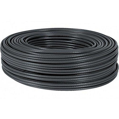 Bobina de red CAT6 UTP rigido exterior 100 M Negro