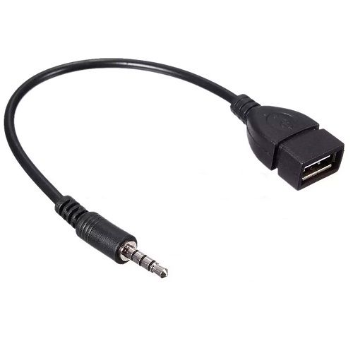 Adaptador Auxiliar Jack 3.5 mm a USB