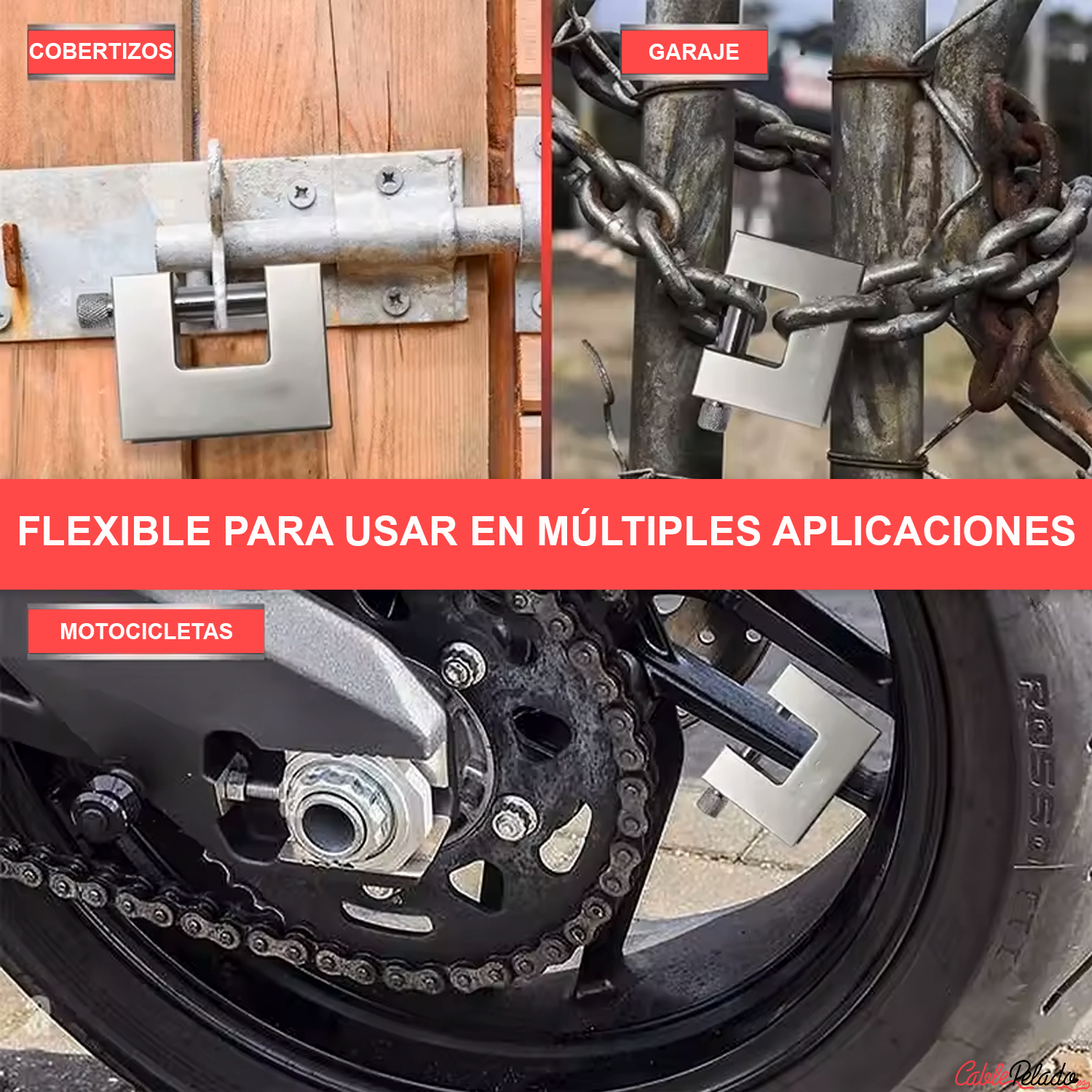 Candado rectangular seguridad de laton macizo con llave 90 mm  Plateado
