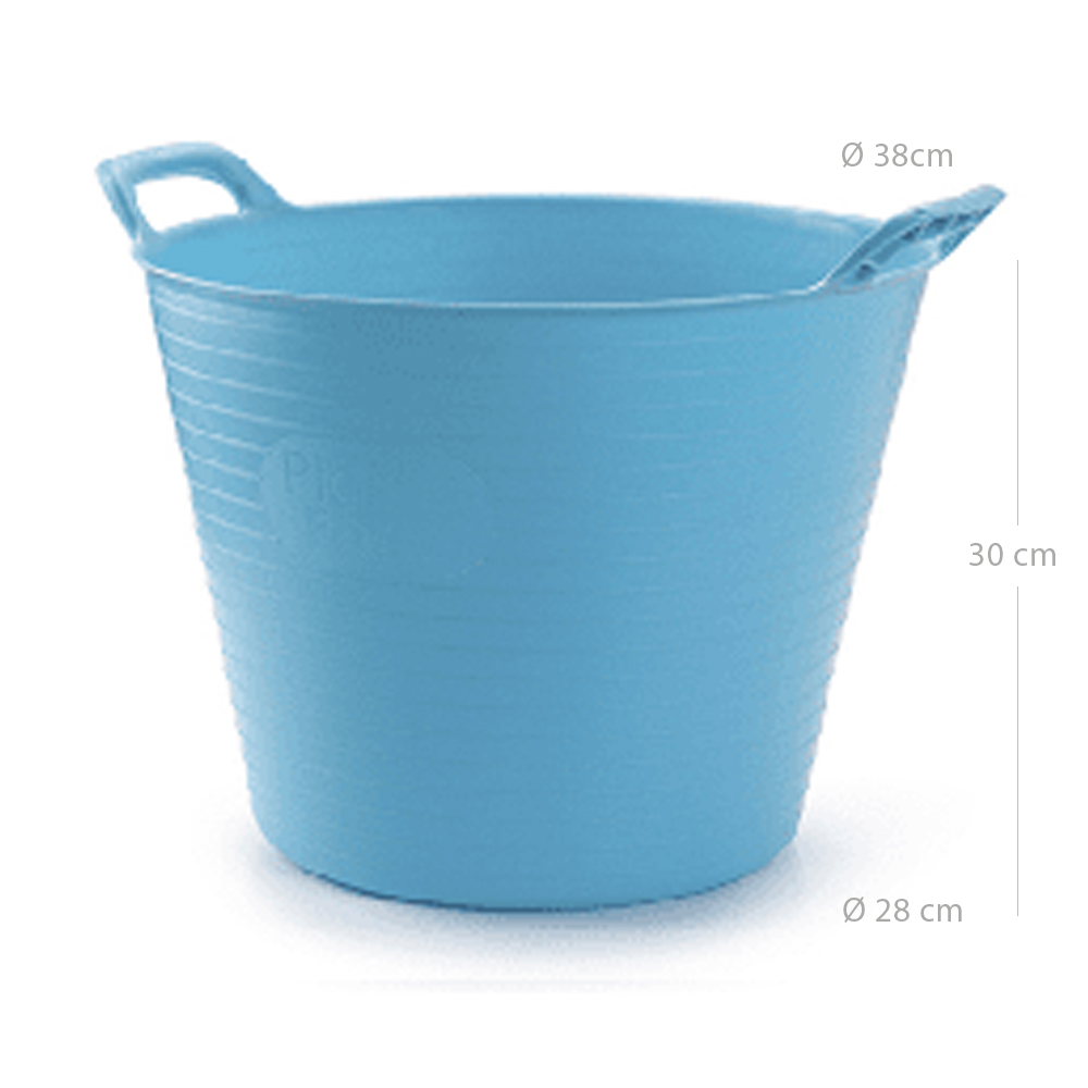 Capazo plastico 25 Litros Azul claro