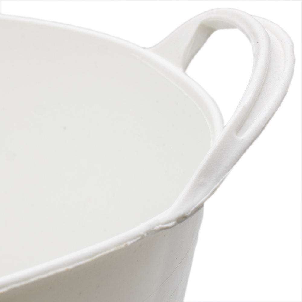 Capazo plastico 25 Litros Blanco