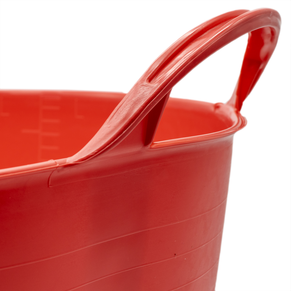 Capazo plastico 25 Litros Rojo