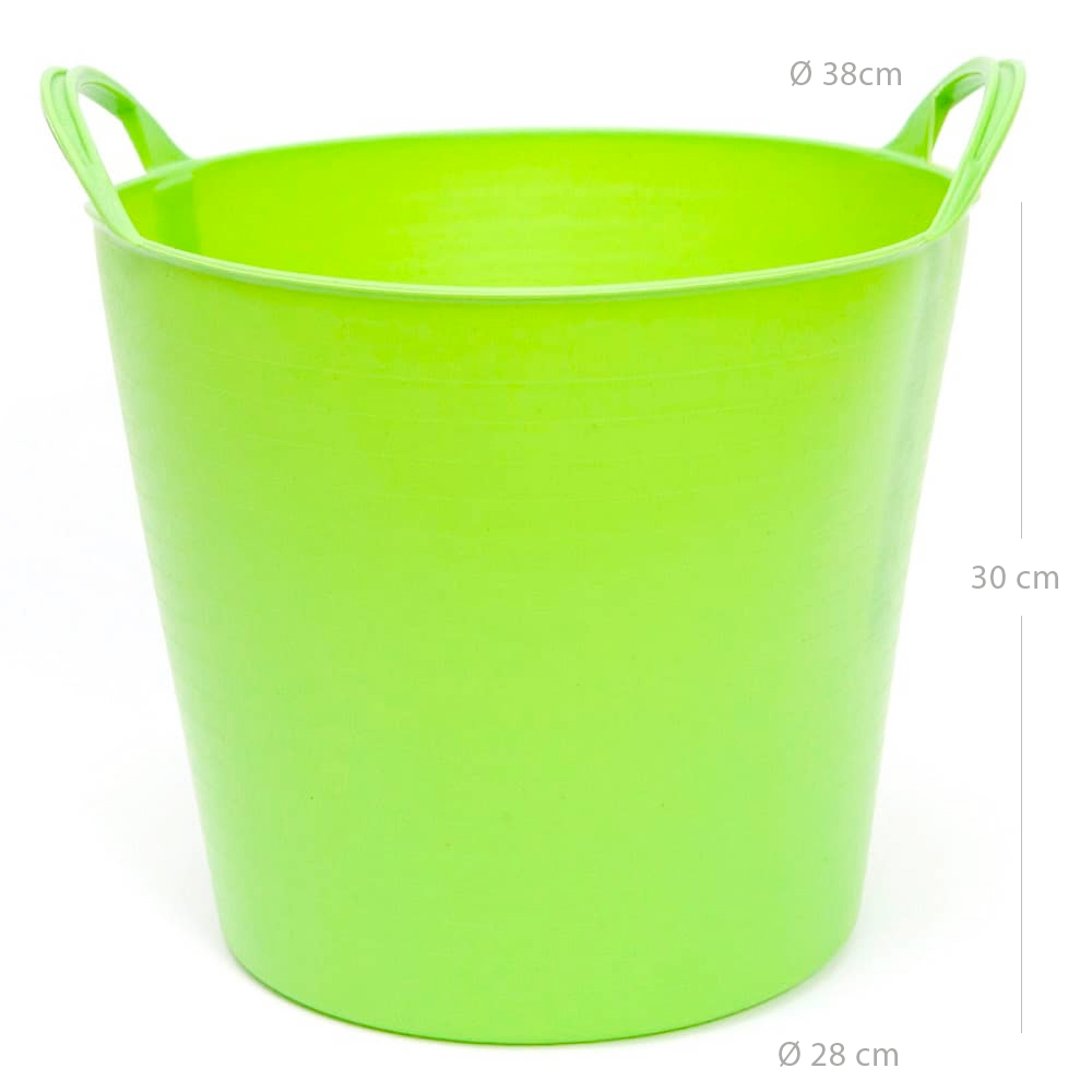 Capazo plastico 25 Litros Verde