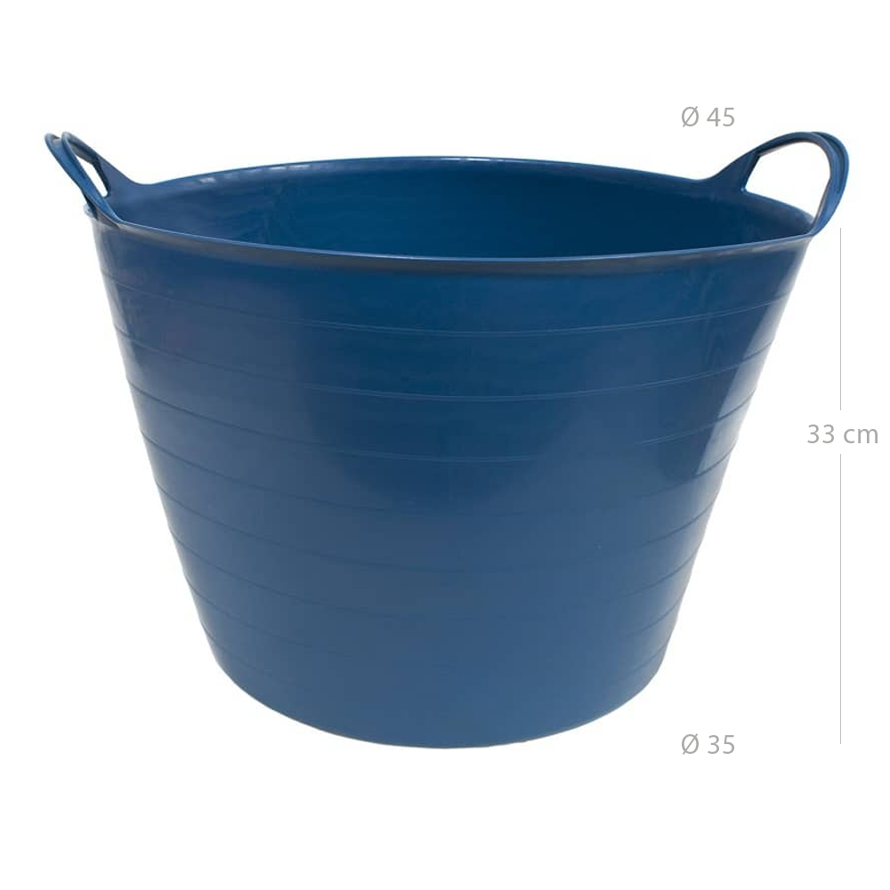 Capazo plastico 42 Litros Azul