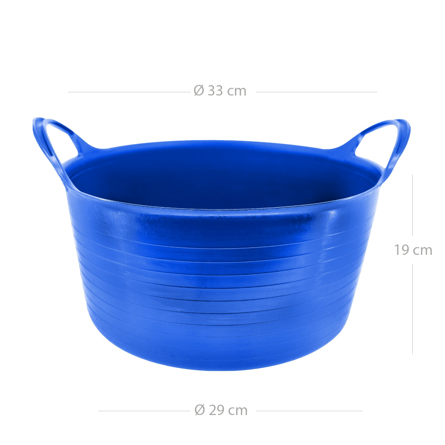 Capazo uso alimentario de plastico 14 Litros Azul