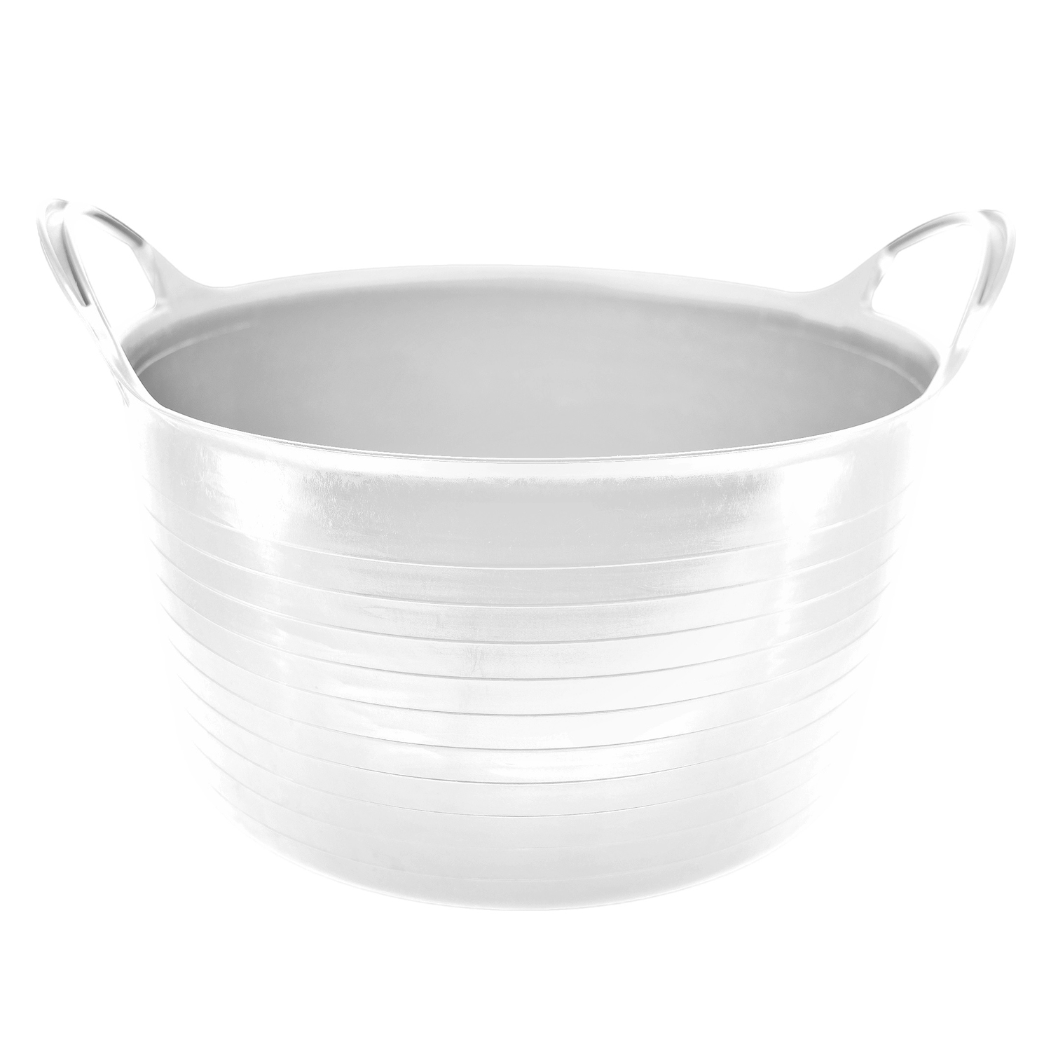 Capazo uso alimentario de plastico 30 Litros Blanco