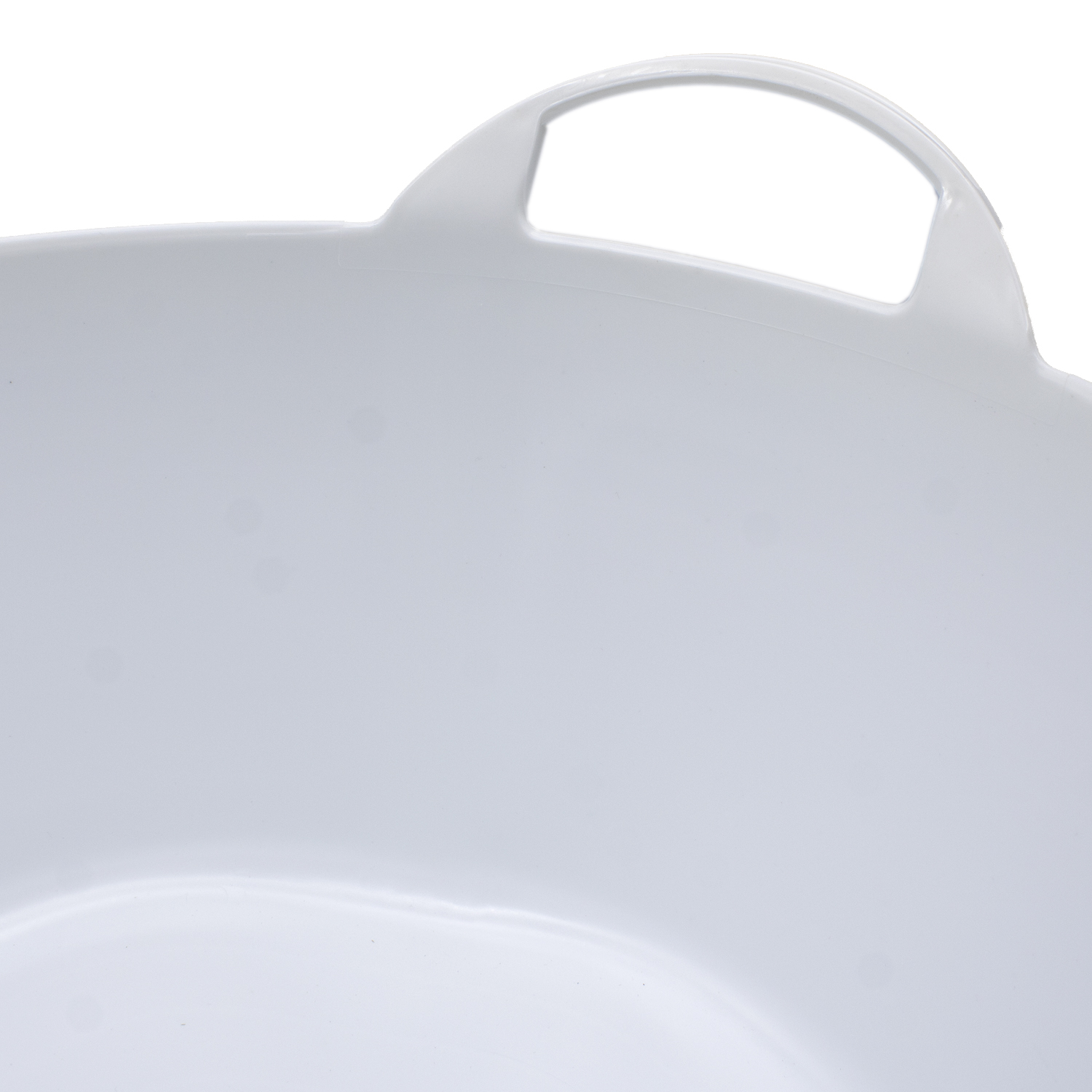 Capazo uso alimentario de plastico 30 Litros Blanco