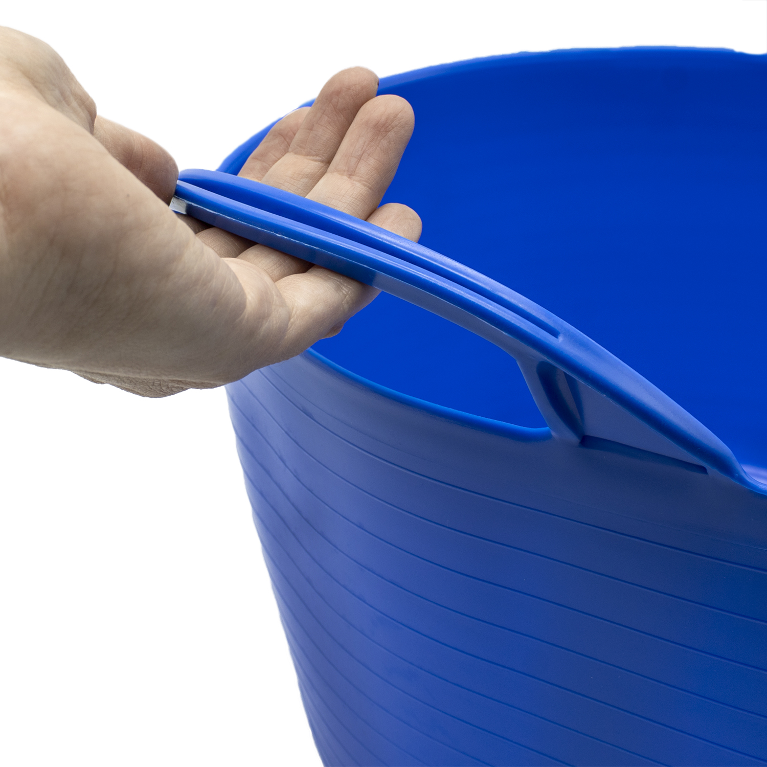Capazo uso alimentario de plastico 42 Litros Azul