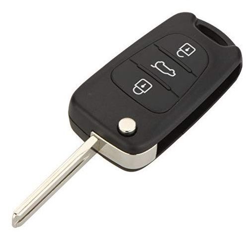 Sangrar Alergia entrega a domicilio Carcasa mando llave coche 3 botones Hyundai Negro