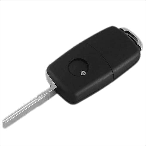 Carcasa Mando Llave De Coche 3 Botones Compatible Con VW  Negro