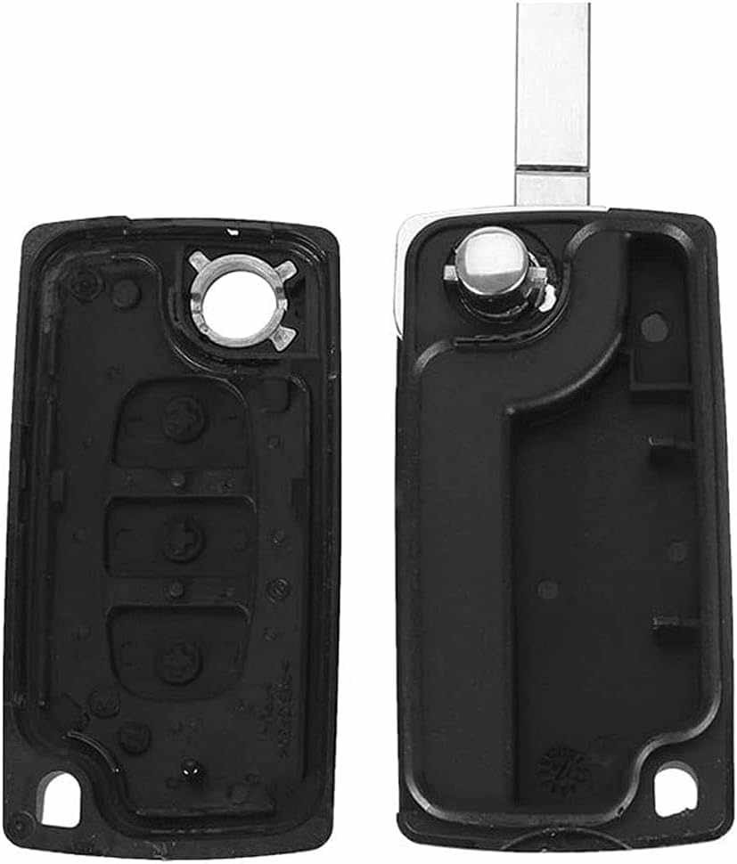 Carcasa Mando Llave Del Coche 3 Botones Compatible Con Peugeot Y Citroen