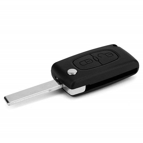 Carcasa mando llave coche 2 botones citroen y peugeot